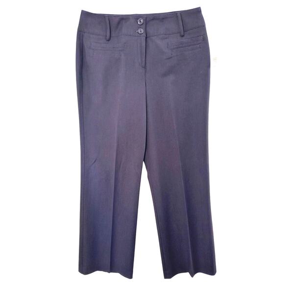 New Direction Dress Slacks Women's Sz 12 Onyx Straight Leg Mid Rise Career Work - Picture 16 of 16